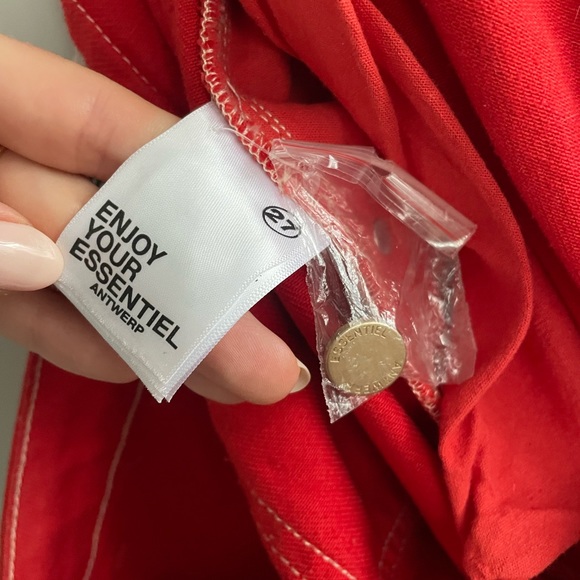 Essentiel Antwerp Red Jeans Pants - Picture 5 of 5